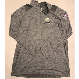 Fanatics Men's Denver Nuggets NBA 1/4 Zip Pullover Sz 2XT Tall Gray/Gold/BlackLS